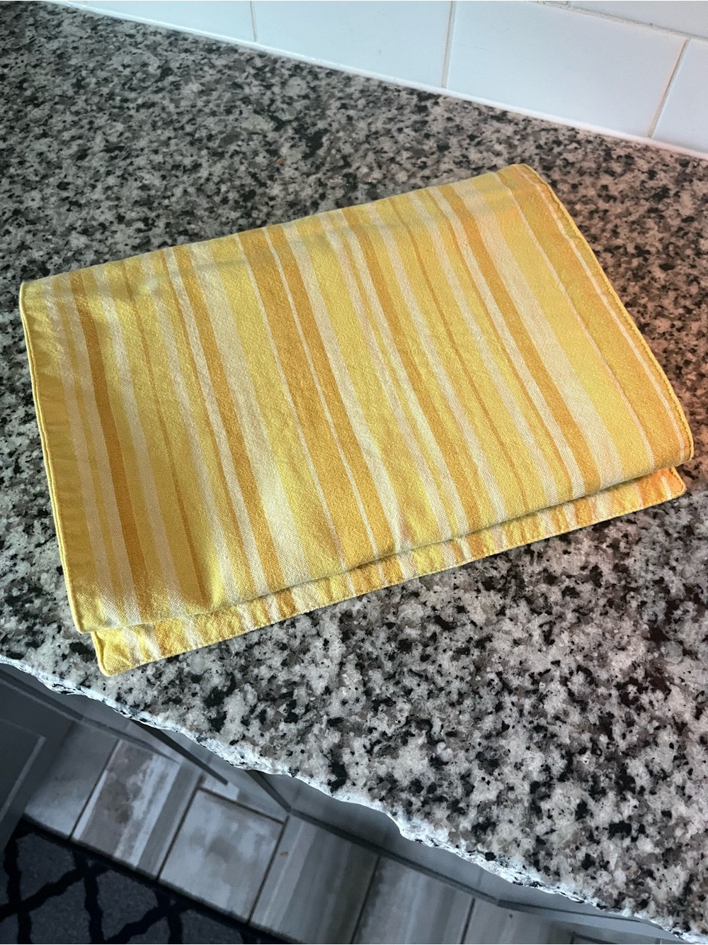 Fiesta Striped Yellow Table Runner